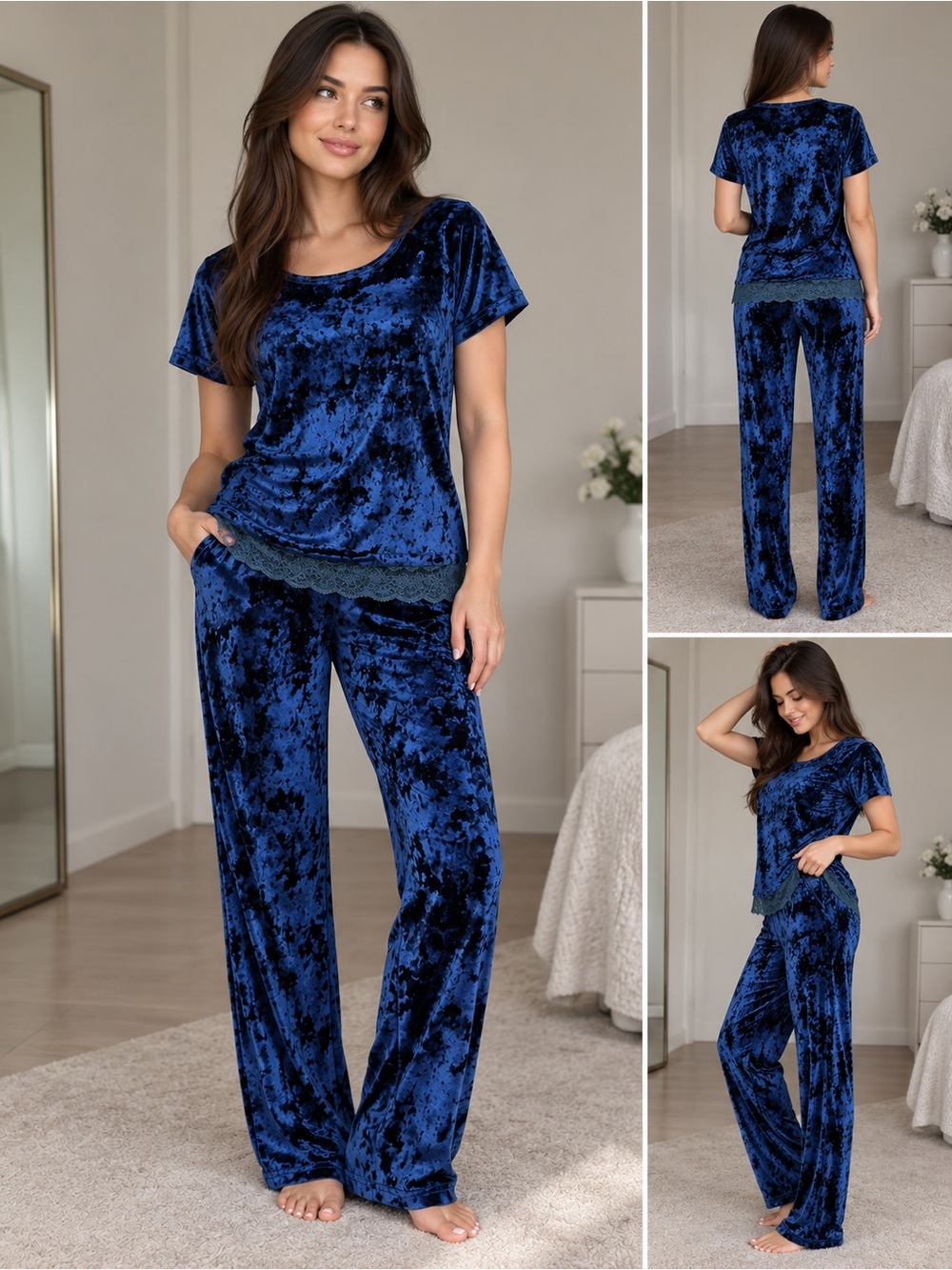 Women’s Velour Pajama Set
